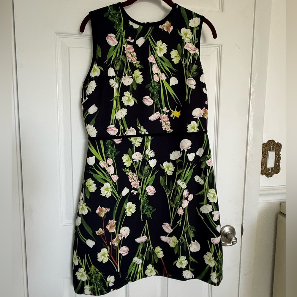 Victoria Beckman for Target Floral Sleeveless Piece Size M Black Green NWOT - Picture 4 of 12